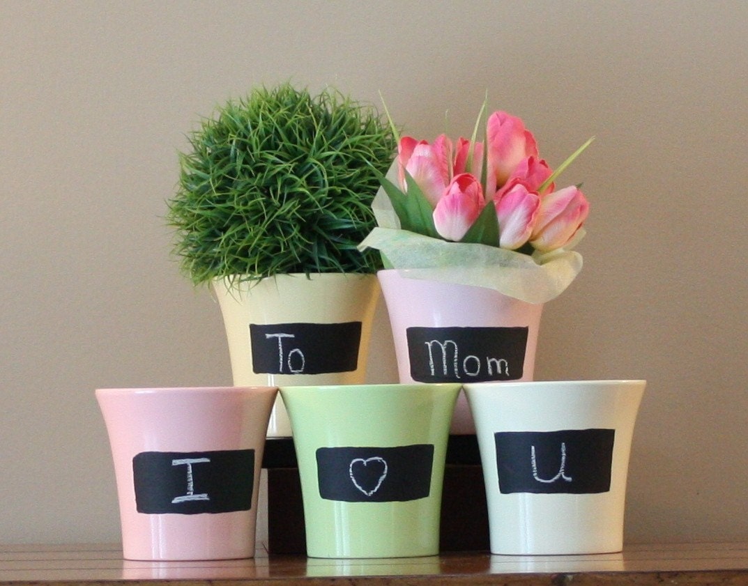Chalk Pots- Spring Collection Pink