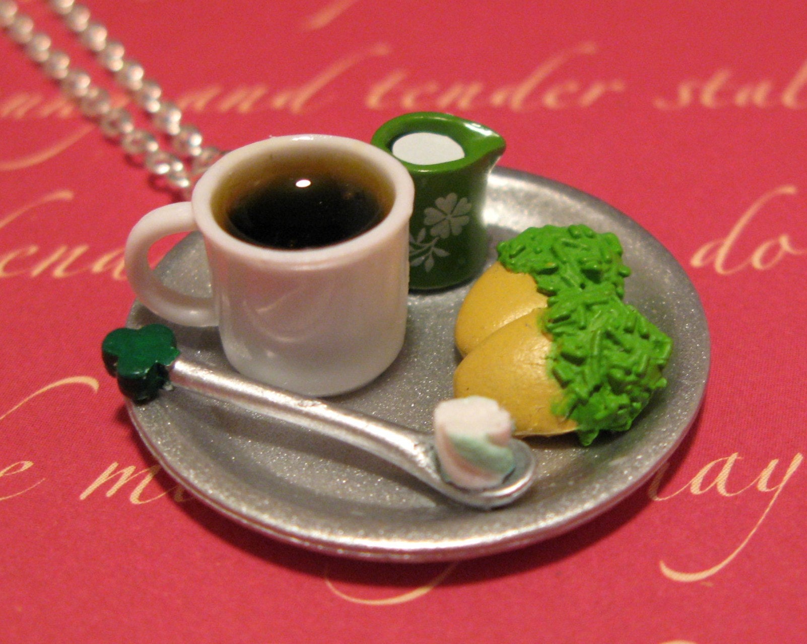 Irish Coffee Break Necklace / Pendant