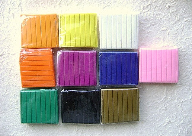Polymer Clay Set 10 Colors 50 Grams Each