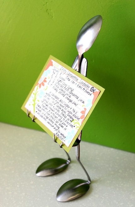 Recipe Card Holder - Mini Spoon Head