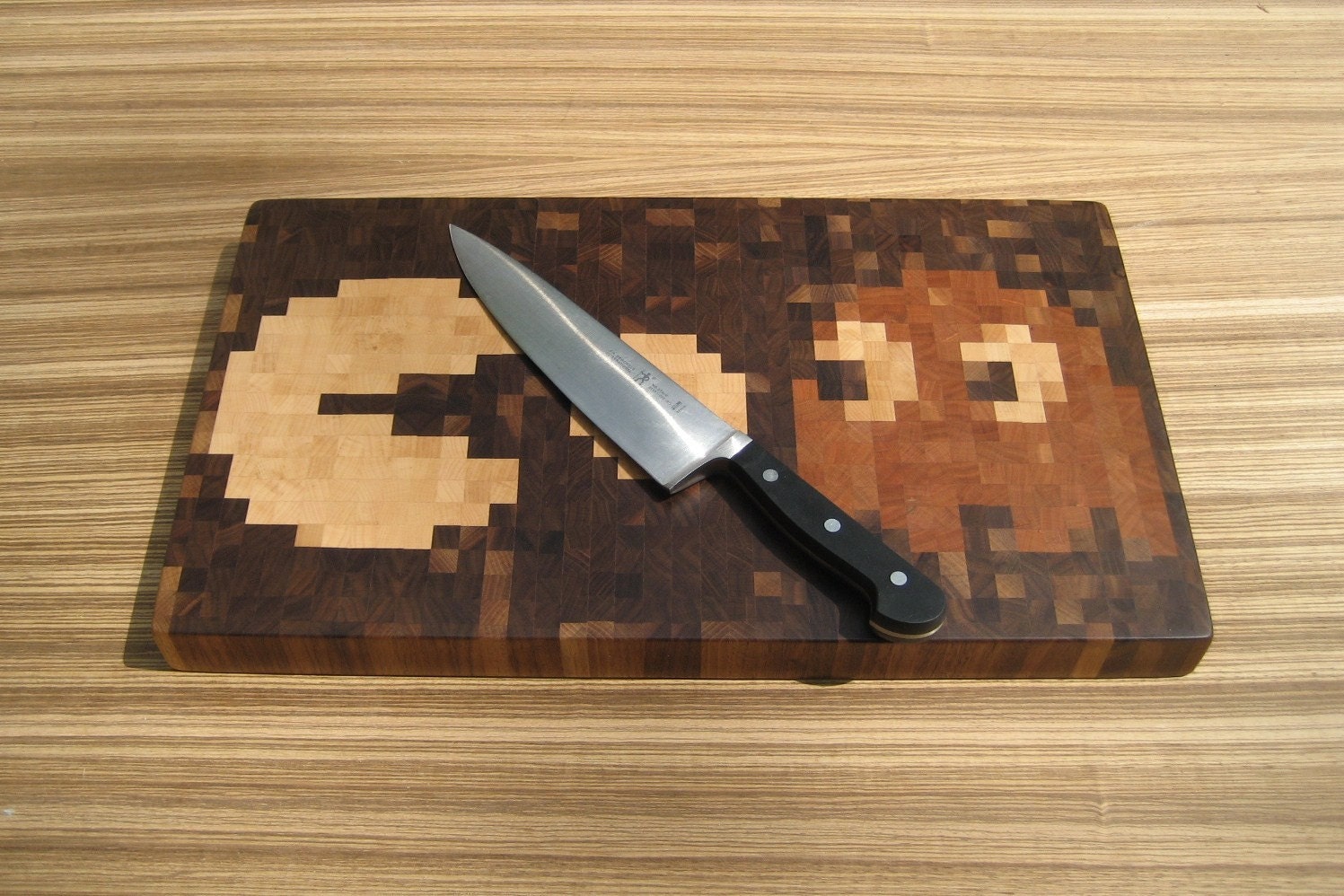 PacMan Cutting Board (With Blinky (or possibly Clyde))