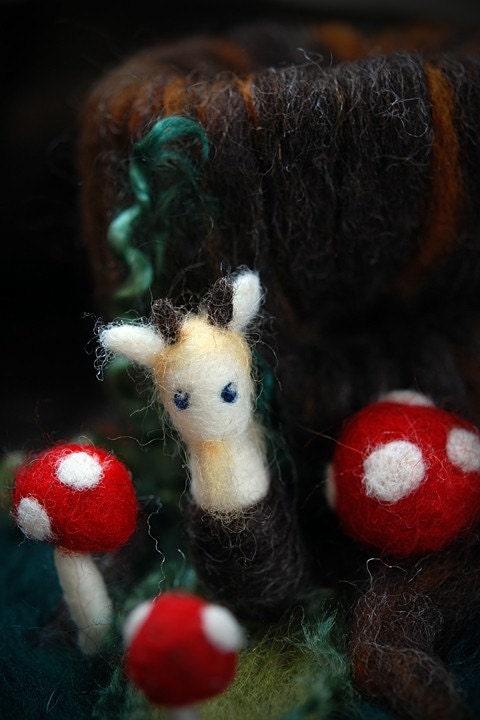 Satyr, Mini Felted Forest Friend