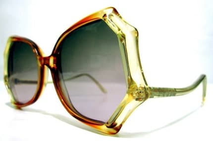 80's Vintage Spider Web Shape Sunglasses