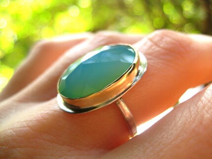 Glowing Vieques Ring with Gold