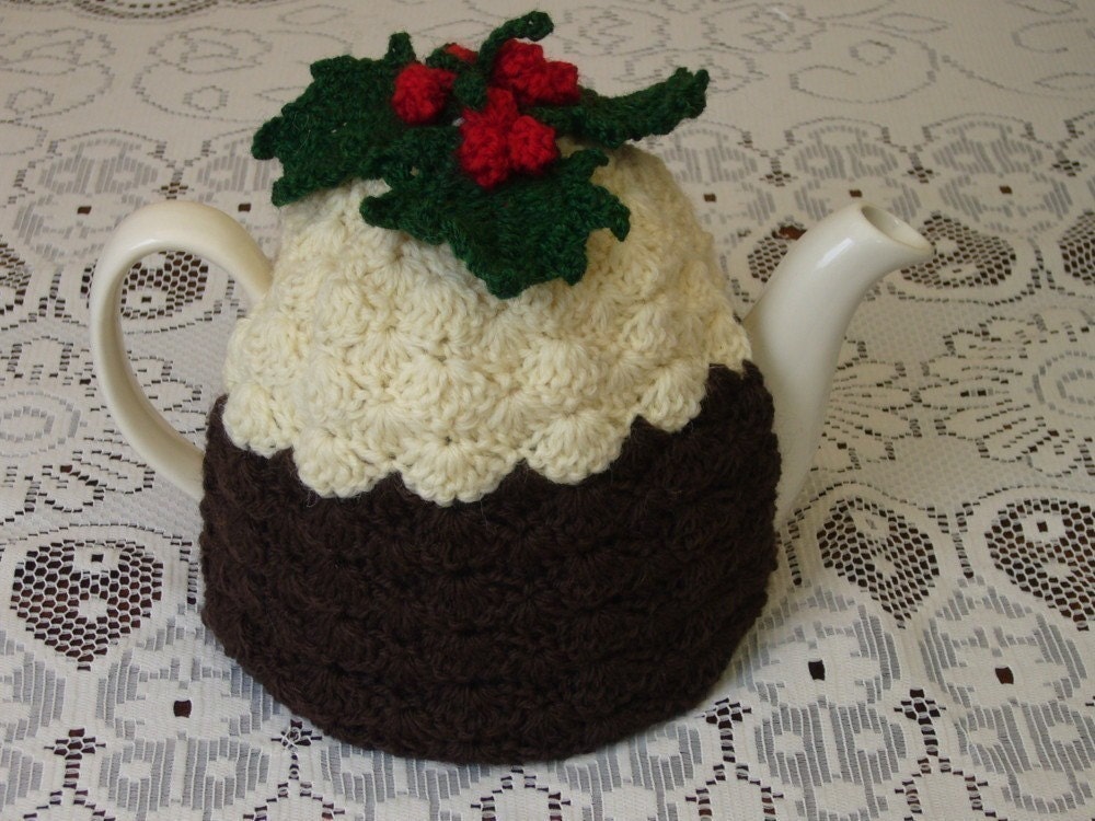 Crochet Tea Cosy/Cosie Christmas Pudding (Made to order)