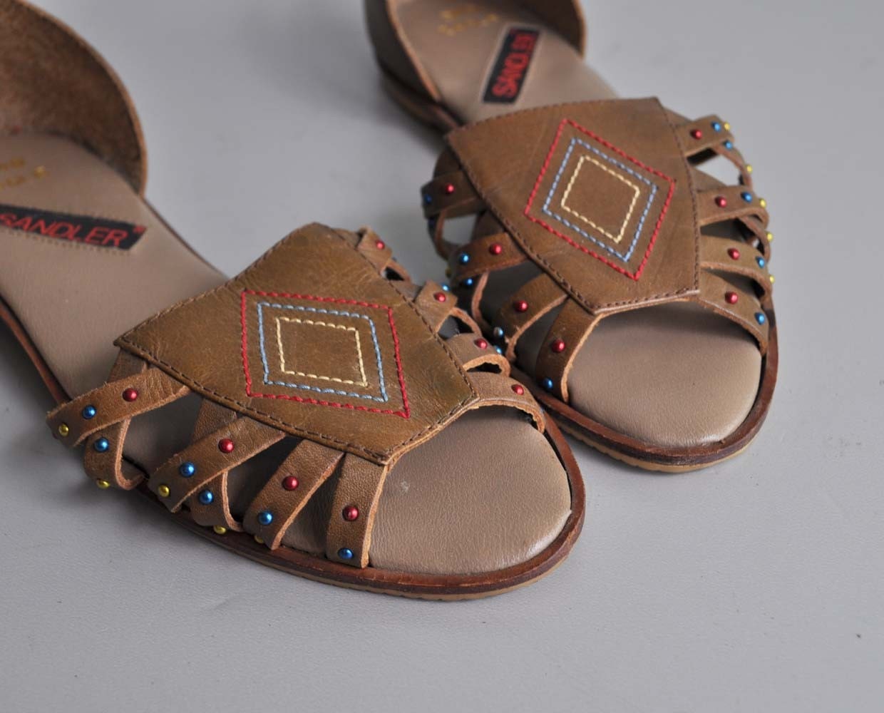 Cool 80s tribal sandals