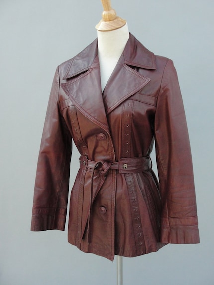 VINTAGE 1970s ETIENNE AIGNER Leather Blazer Jacket