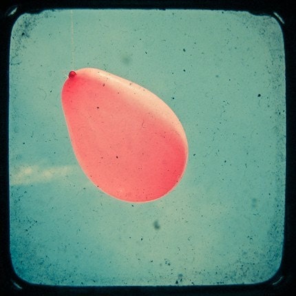 One Red Balloon 8 x 8 Print