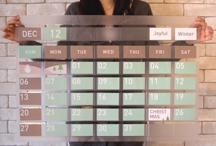 Any Year Big Perpetual Calendar Wall - mintchoco