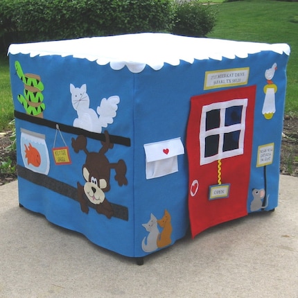 Pet Shop Card Table Playhouse, Personalized, Custom Order