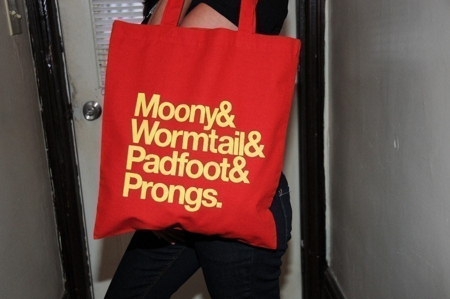 Marauder's Red Canvas Tote
