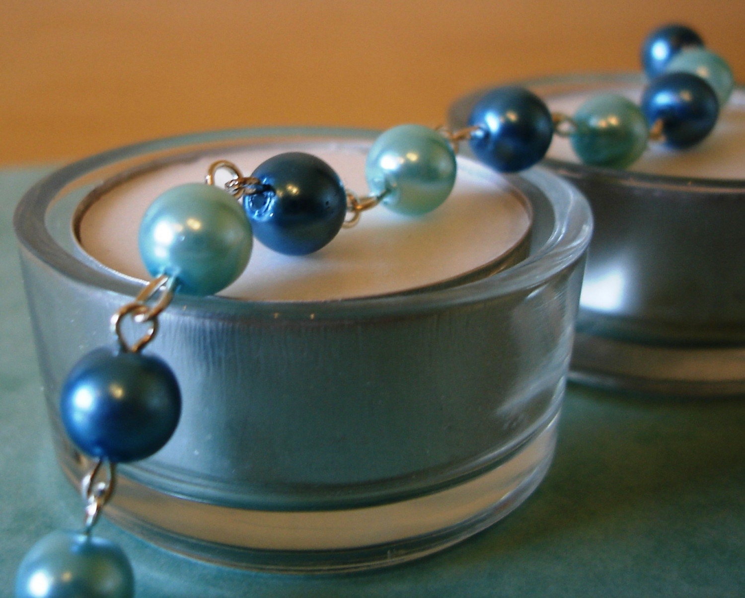 Something blue -  Pearl bracelet - perfect for weddings