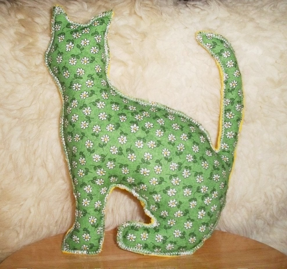 Cat Plush Pillow/ Daisy May the Thrifty Kitty