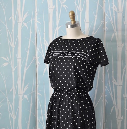 Black Polka  Dress on Vintage Polka Dot Summer Dress By Mariesvintage On Etsy   Stylehive