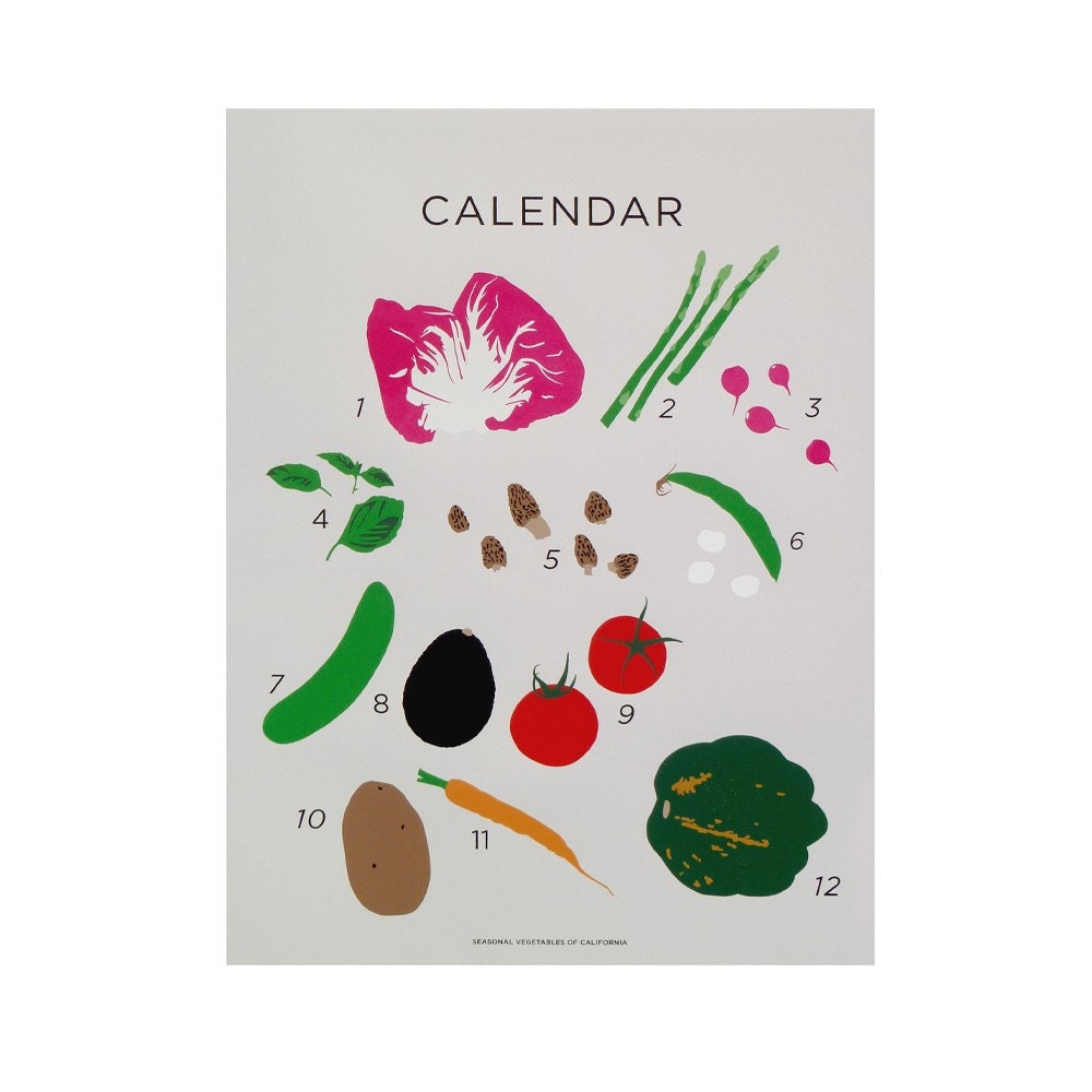 Seasonal Vegetables of California / Claire Nereim