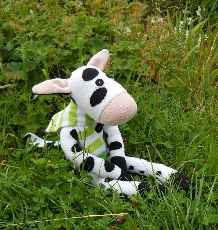Sock cow, Clover- Reserved Listing for raedesignsinc