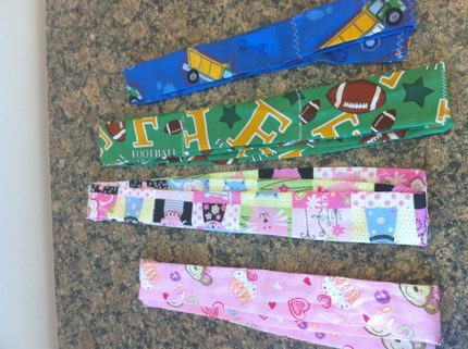 Family Pack cool neck bands 4 cooling neck ties football, cats, trucks, and monkeys and cupcakes