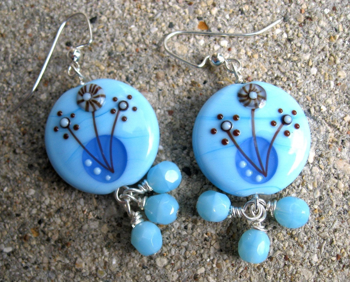Blue Bloom Earrings