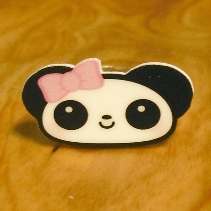 Little Girly Panda Ring