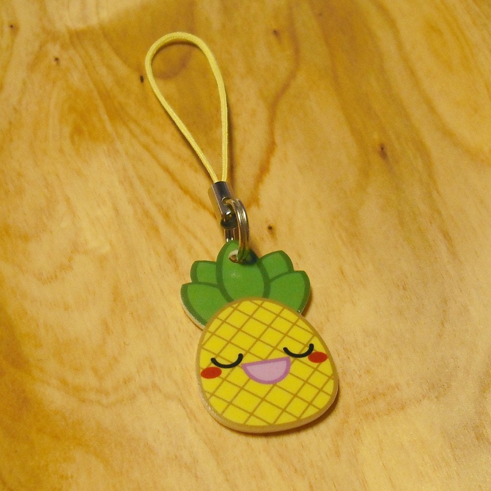 Yummy Pineapple Cell Phone Charm