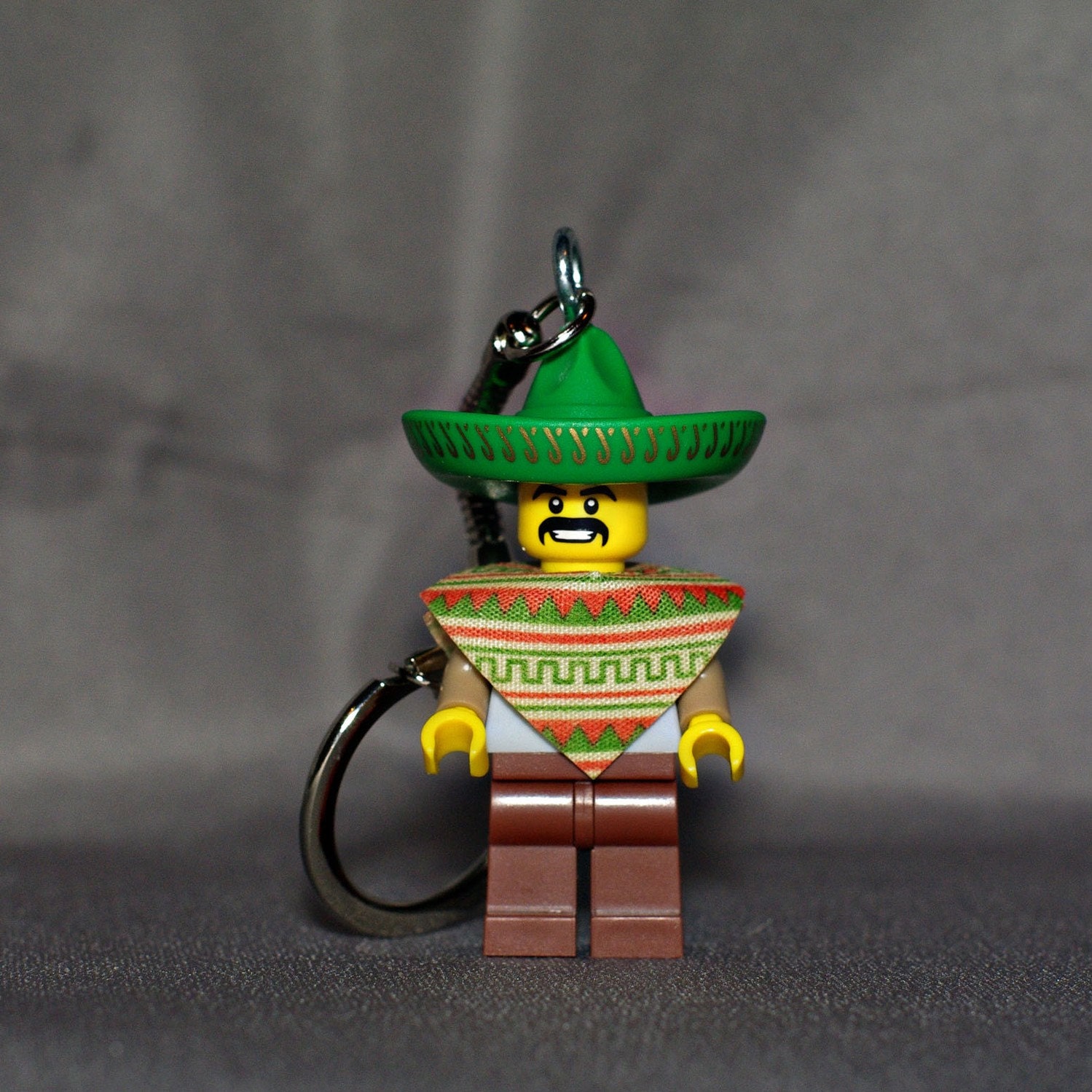 Mexican Hombre Lego key chain