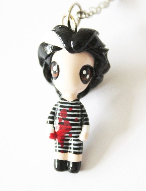 FREE SHIPPING - Sweeney Todd - Miniature Sculpture - Charm Necklace