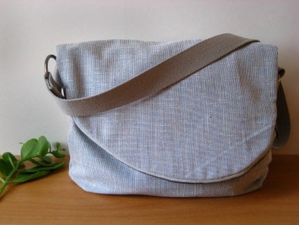 handmade shoulder zip flap bag / / le voyageur grand