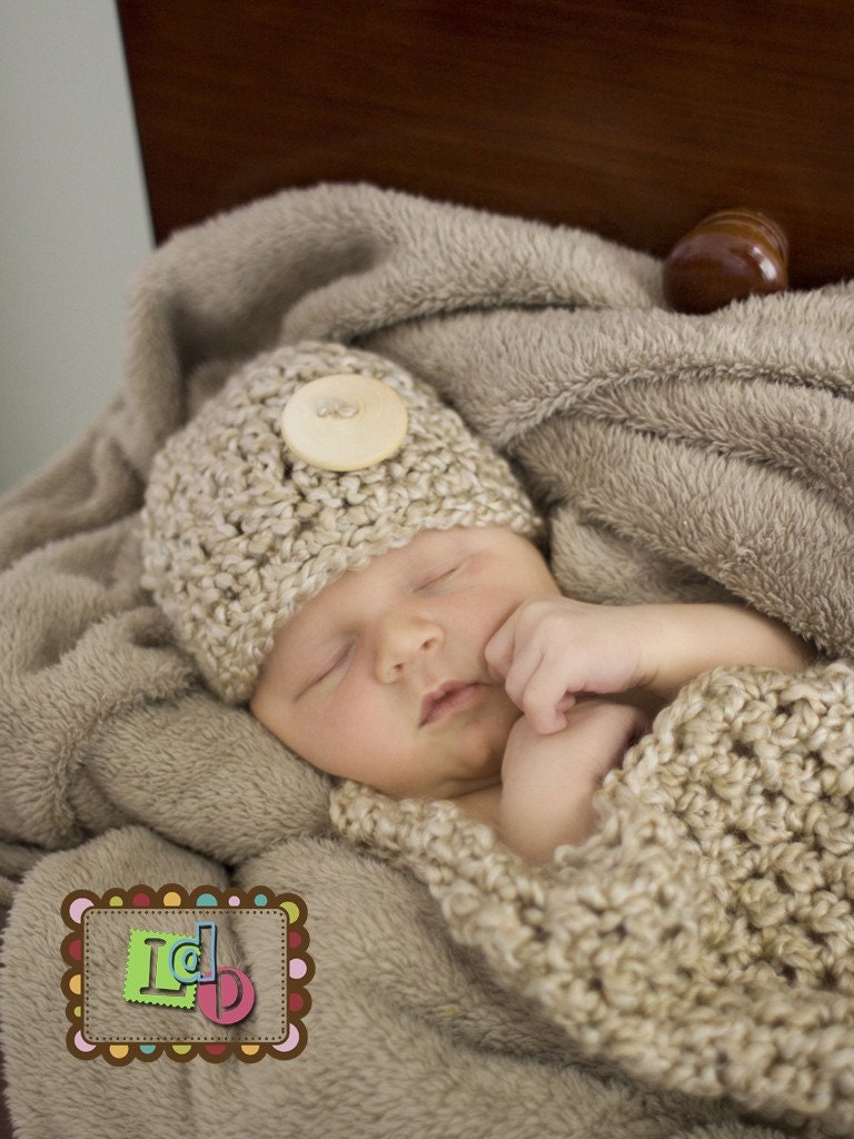 Set-Hat-Cocoon Cozy Newborn Baby Photo Prop in PEARL