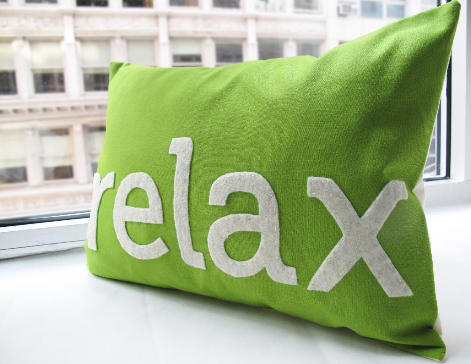 Relax Pillow in Apple Green