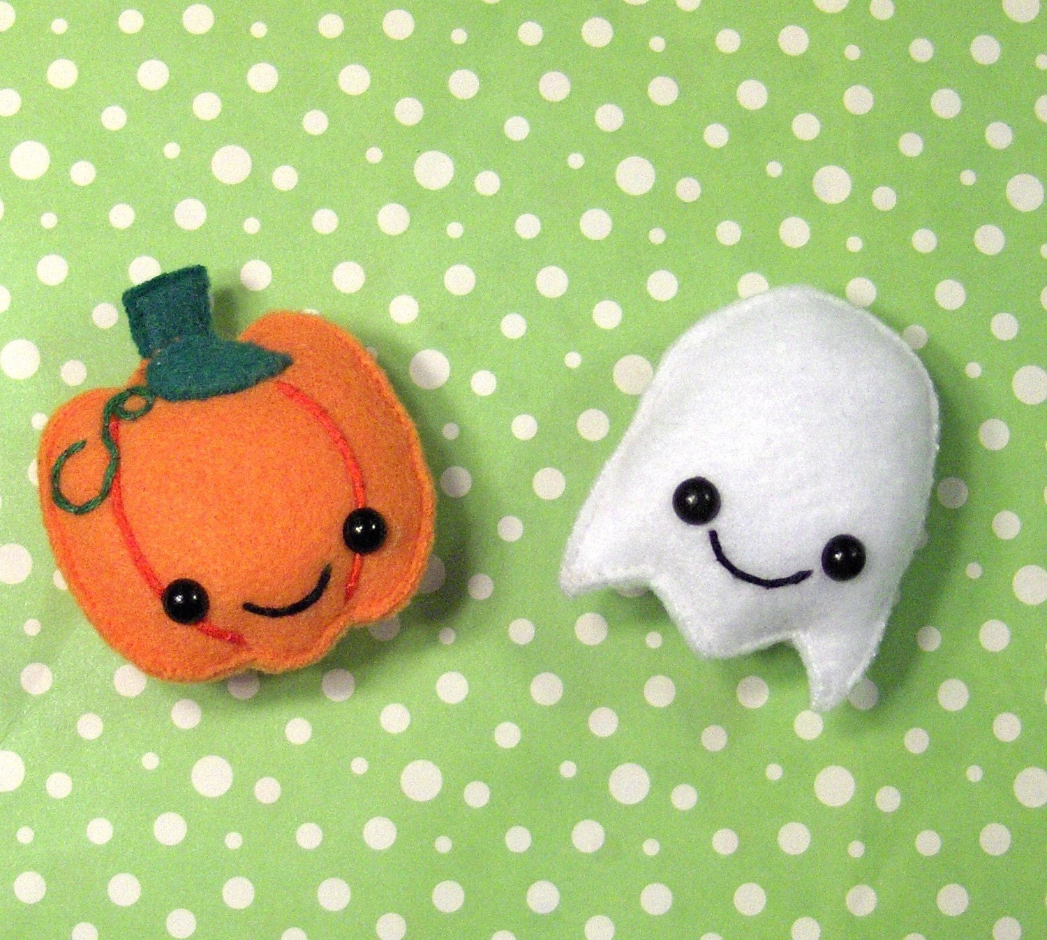 Spooky Friends Pumpkin and Ghost Magnets
