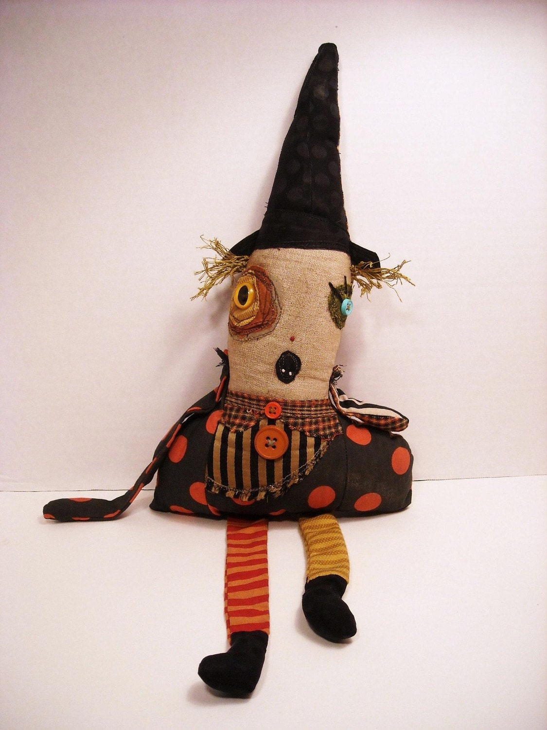 Handmade Plush Doll (Witch Hilde)
