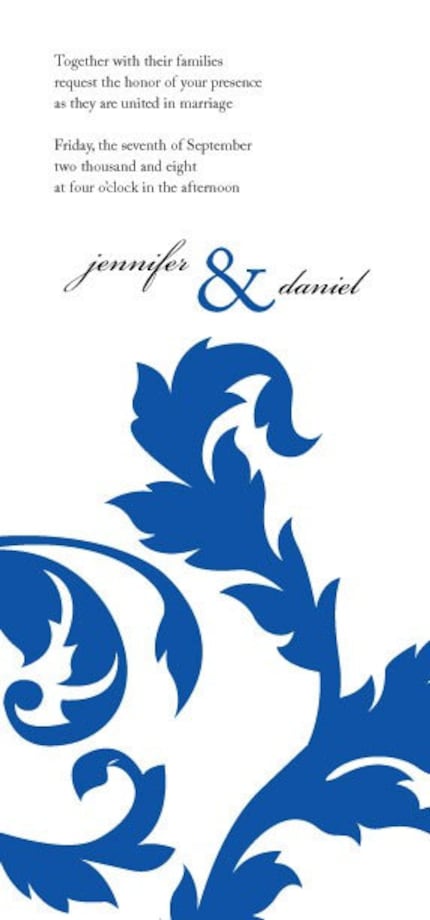 royal blue wedding theme