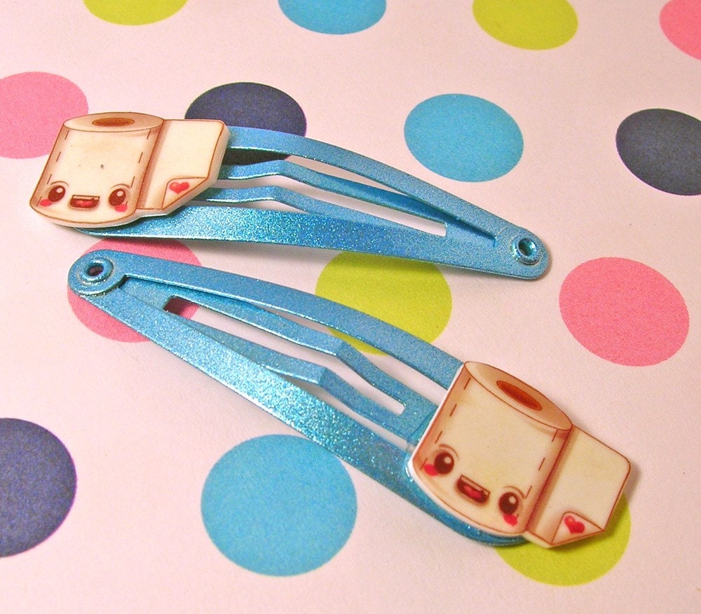 Toilet Paper Hair Clips