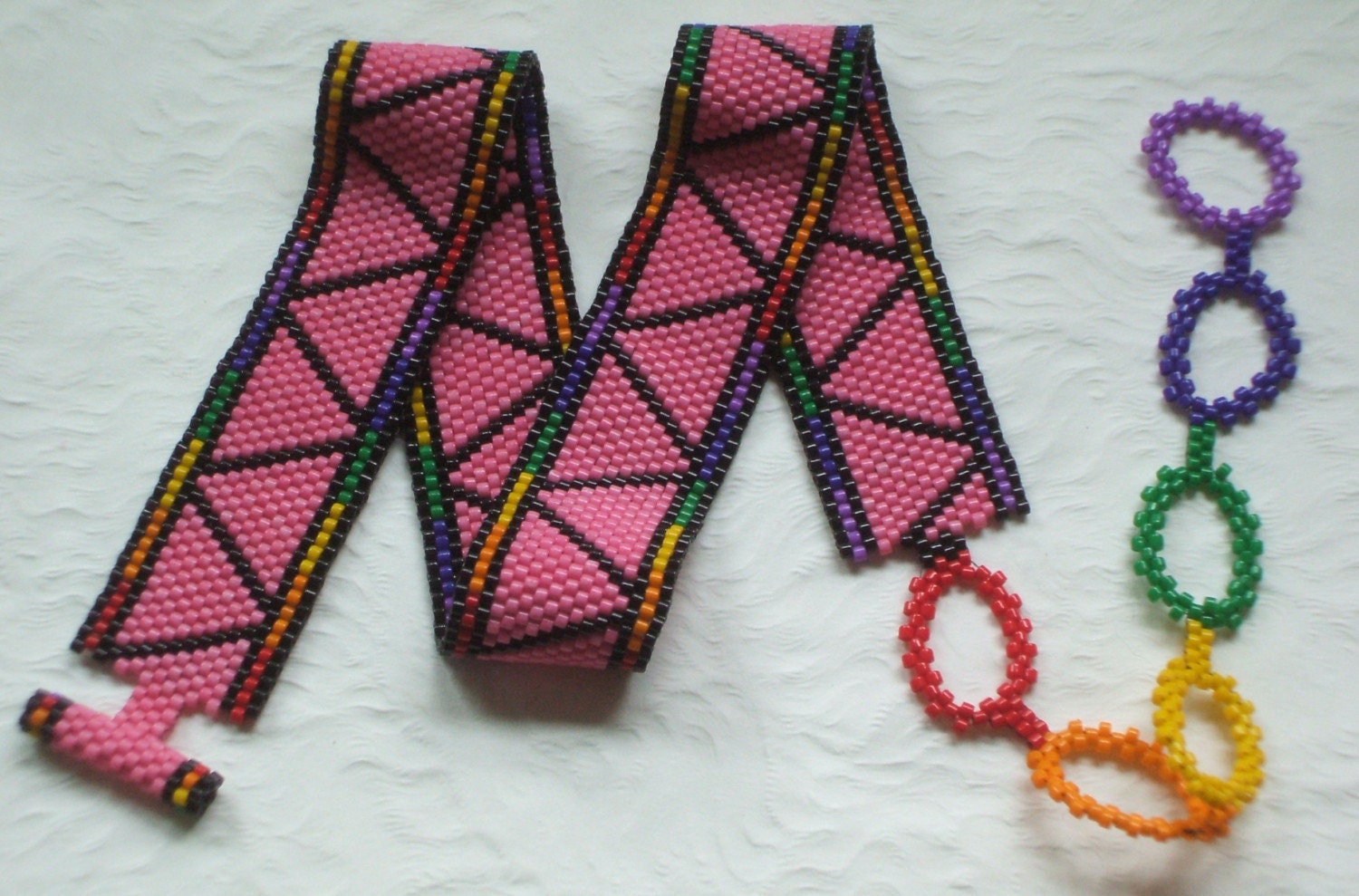 Gay Pride Collar Choker Necklace Pink Triangle