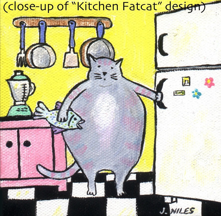 Notecard - Kitchen Fatcat