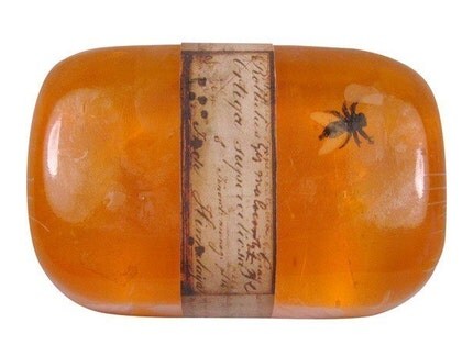 Jurassic Amber Soap (with insect)