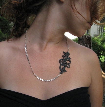 Etsy eninaj Side Tattoo Necklace necklace eninaj jewelry etsy