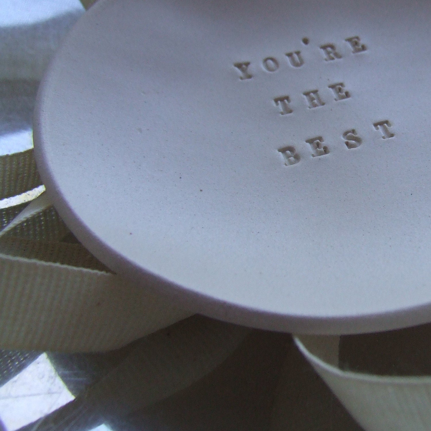 YOU'RE THE BEST tiny text bowl