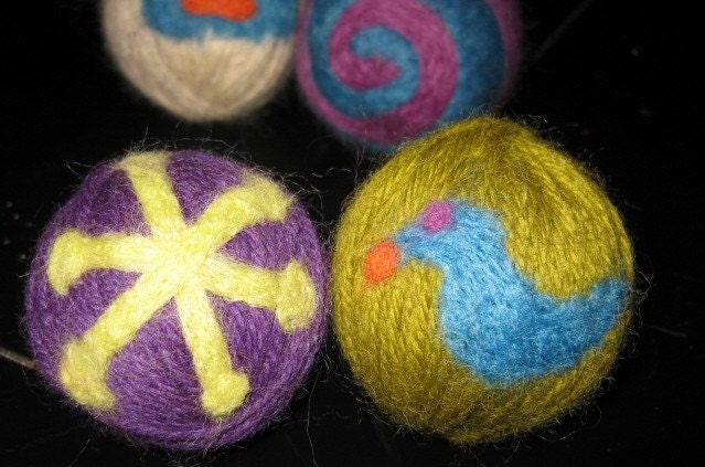  Designsmall Living Room on Hand Felted Dryer Balls  Set Of Two  Small