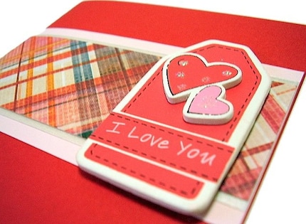 I Love You Handmade Card Code : VDay10. Love Happy Valentine's Day Handmade 