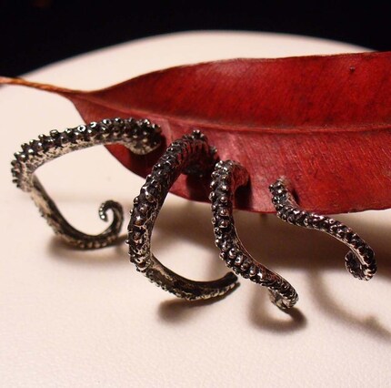 Small Quartet - Octopus Tentacle Earrings
