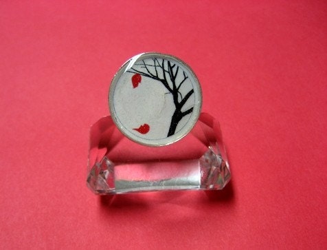 All Alone with a Broken Heart DiY Adjustable Silver Tone Circle Ring