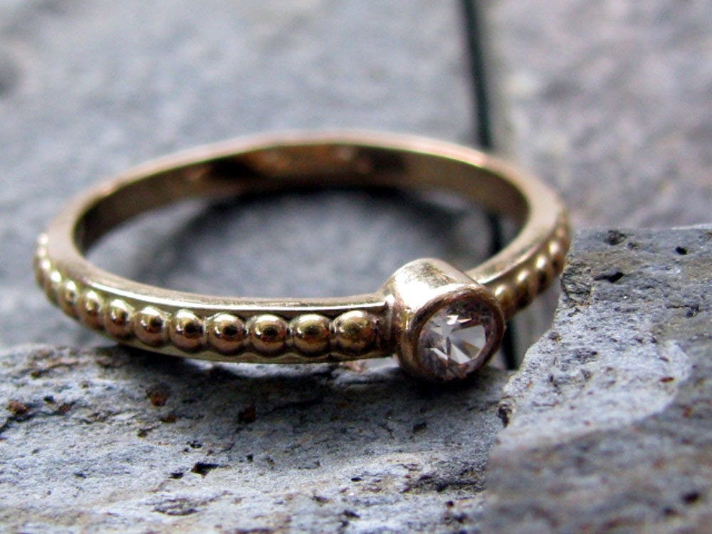 Despite the occasional bumps in the road engagement ring - 14k gold, made to order