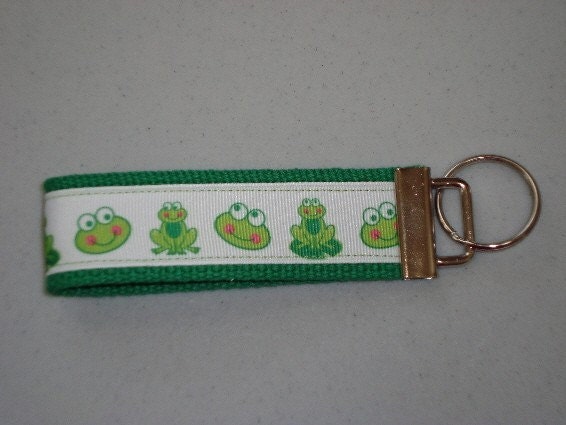 Frog Ribbon Key Fob