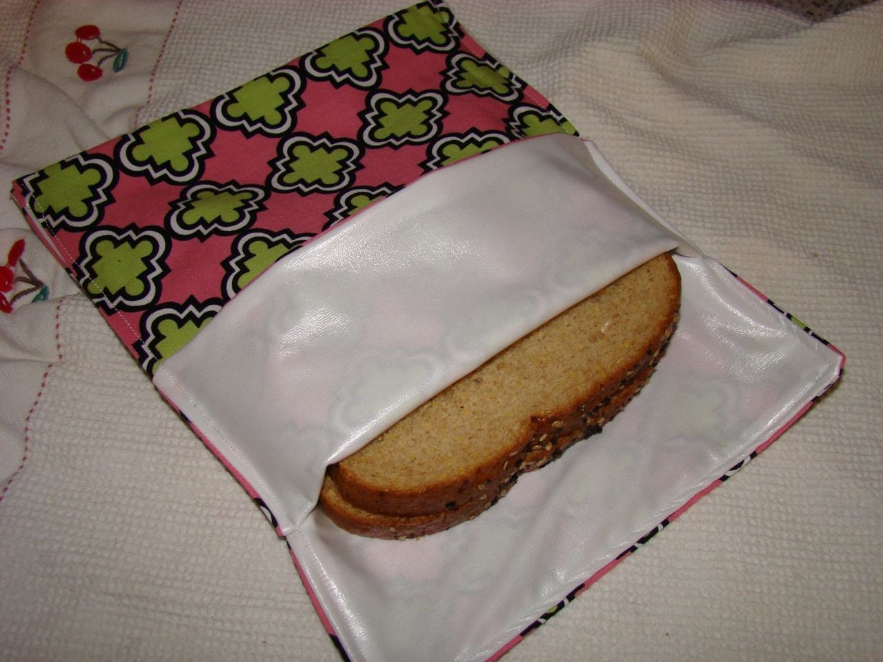 Reusable Washable Wipeable FOOD SAFE sandwich bag - Michael Miller