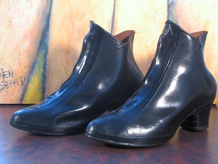 Splish Splash Vintage 50s Rubber Galoshes Rain Boots