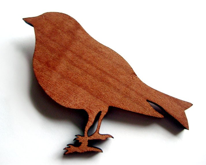 FREE SHIPPING - That Vintage Bird Brooch - Tasmanian Myrtle