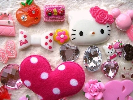 Products From Japan With Love: Japanese Cabochons BIG Set Mix 40 Kawaii