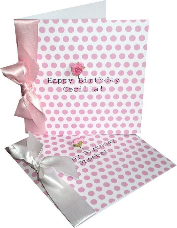 beautiful birthday greetings for friend. Retro Birthday Card Polka dot