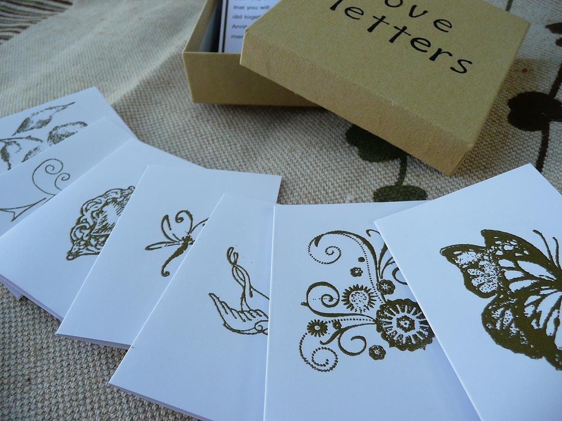 LOVE LETTERS for the Newlyweds Set of 7 Love Letters for your first week as Husband and Wife